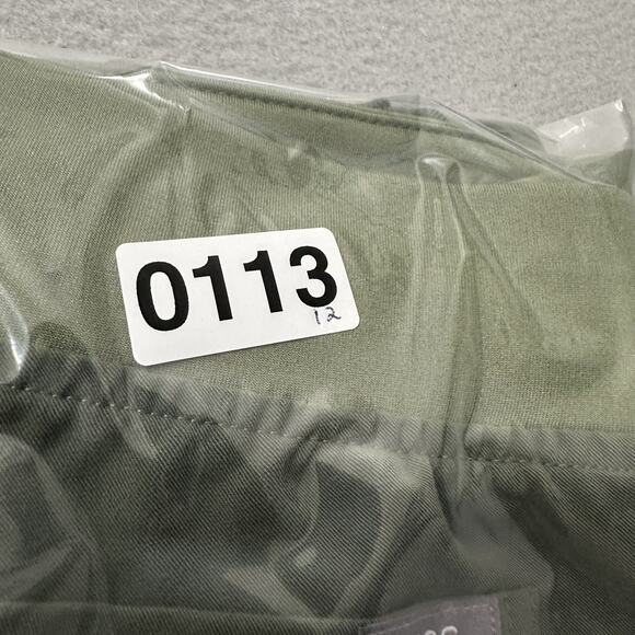 Figs Scrubs Zamora Joggers Pants XSP Olive Green Pull On Cargo Zip Pocket - Picture 11 of 11